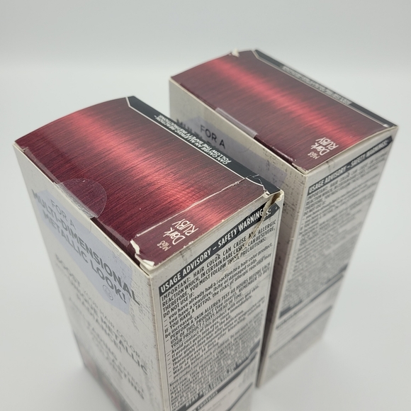 Schwarzkopf Got2b Metallics Permanent Hair Color Dye M68 Dark Ruby (Pack of 2) - Picture 4 of 7